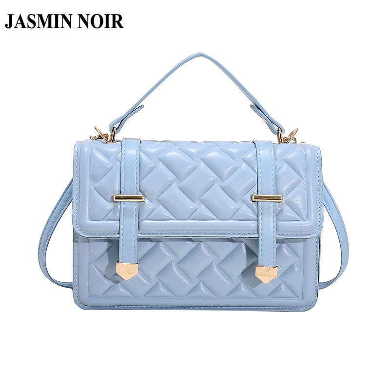 Túi Xách JASMIN NOIR Nắp Gập Có Khóa Caro Cho Nữ