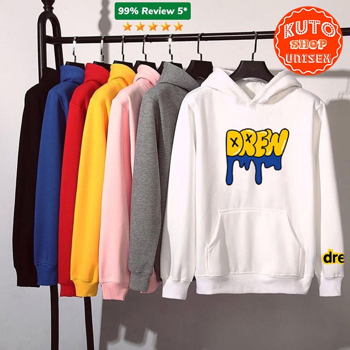 ÁO HOODIE DREW Nỉ Ngoại Cao Cấp In Pet Siêu Bền Siêu Đẹp (HD2820 - Chữ Vàng - Kèm Ảnh Thật)