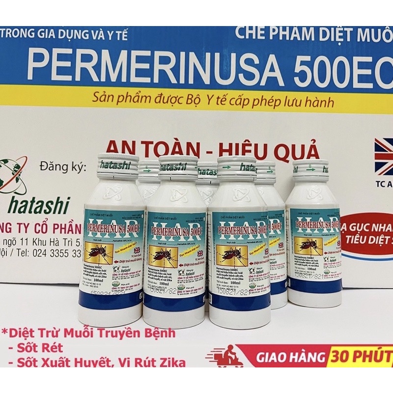 Thuốc Diệt Muỗi PERMERINUSA 500EC - Chai 100ml