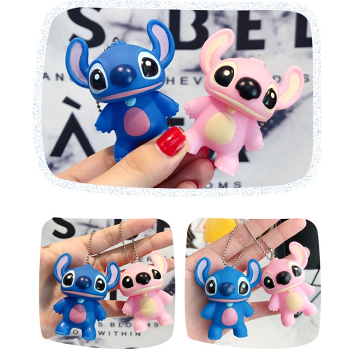 Móc chìa khóa Stick xanh hồng Cỡ Lớn treo ô tô xe máy hoạt hình cute