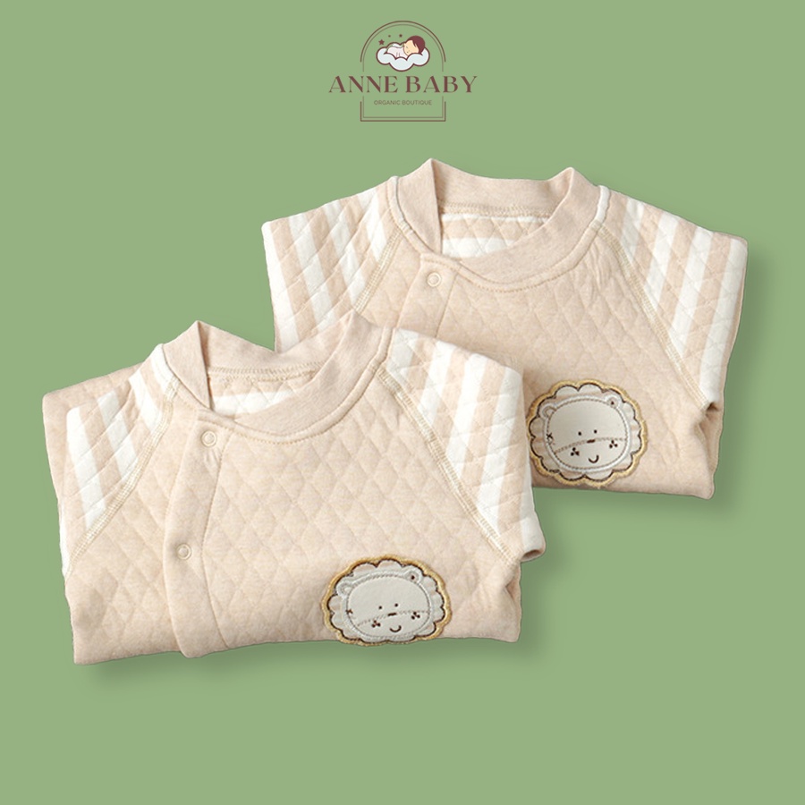 Bodysuit Cho Bé Trai Bé Gái 0-2 Tuổi Cotton Organic An Toàn Cho Da Bé, Bộ Body Dài Tay Cho Bé Sơ Sinh Hữu Cơ Tự Nhiên