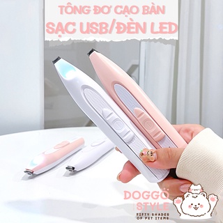 Tông Đơ Cạo Bàn Chân, Khoé Mắt Và Tai Có Đèn Led Cho Thú Cưng Cổng Sạc Usb