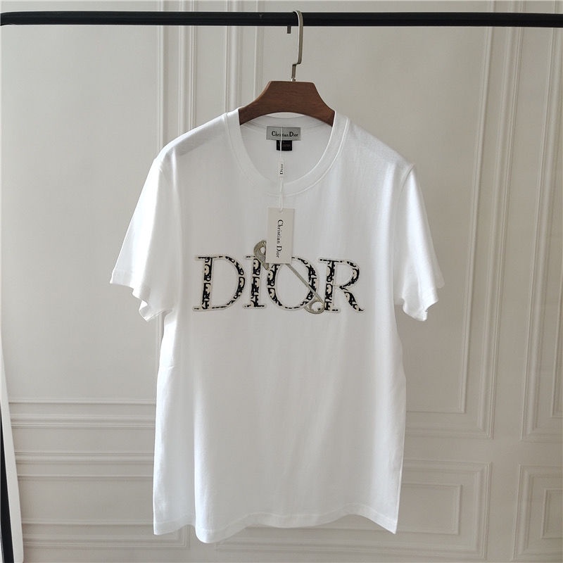 DIOR1 Ghim Dán Vải Thêu Chất Lượng Cao Phong Cách Âu Mỹ Dành Cho Nam Và Nữ