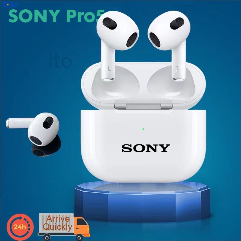 Chất Lượng cao Bluetooth Tai Nghe SONY mini Pro5 TWS Tai Nghe Không Dây Trong-Tai Tai Nghe Chơi Game với Microphone Rảnh Tay