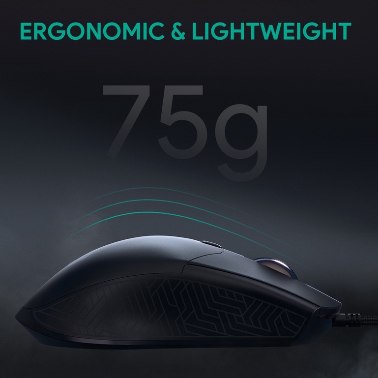 Chuột máy tính dây AUKEY GM-F3 chuột Game Silent-giảm ồn ,6 Nút lập trình, chuột máy tính RGB 7200 DPI Cho PC Laptop