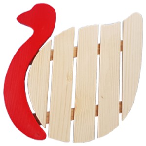 ĐẾ LÓT NỒI HÌNH CON VỊT ĐỎ-Dùng Để lót xoang, Nồi, Chảo