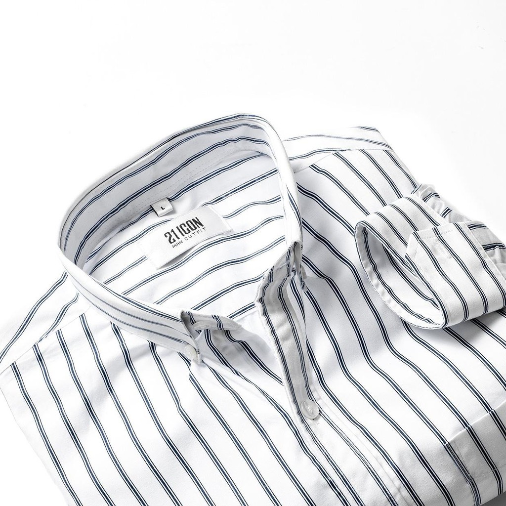 Áo sơ mi nam DOUBLE'D kẻ ba sọc SDGTRANG00 | BigBuy360 - bigbuy360.vn