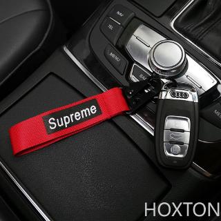 Móc Khóa Xe Hơi Bằng Sắt In Chữ Supreme Thời Trang