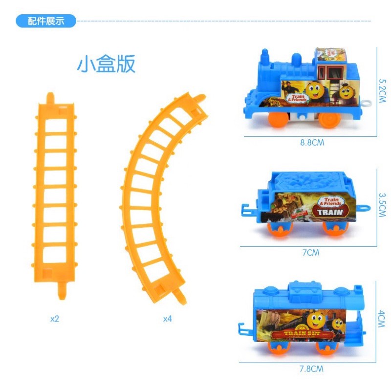 Đường ray tàu hoả thomas 3 toa mini ( ảnh&clip thật )