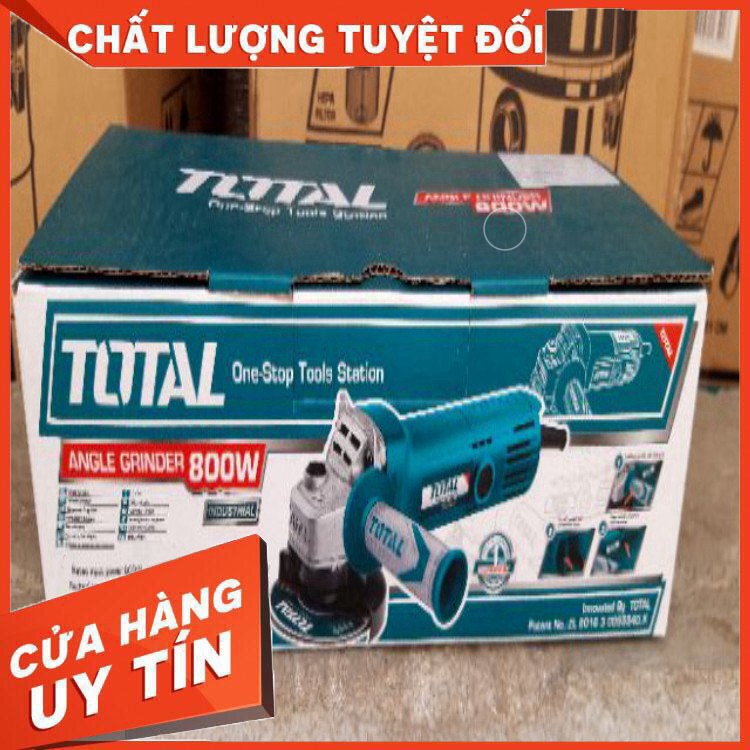 MÁY MÀI GÓC 800W TOTAL (MODEL:TG1081006) nguyên zin nhé các bác