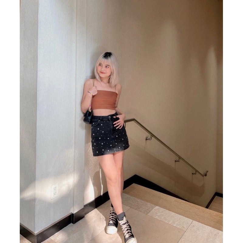 Áo Dây Croprop Ôm Body Dây Mảnh Basic Free Size Dưới 52KG | BigBuy360 - bigbuy360.vn