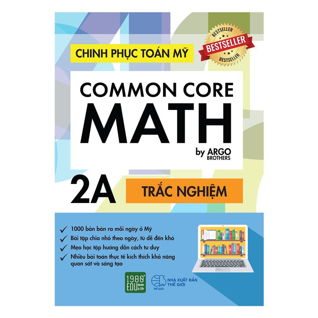 Sách - Common Core Math-Chinh phục Toán Mỹ 2A ( Kèm Bookmark )