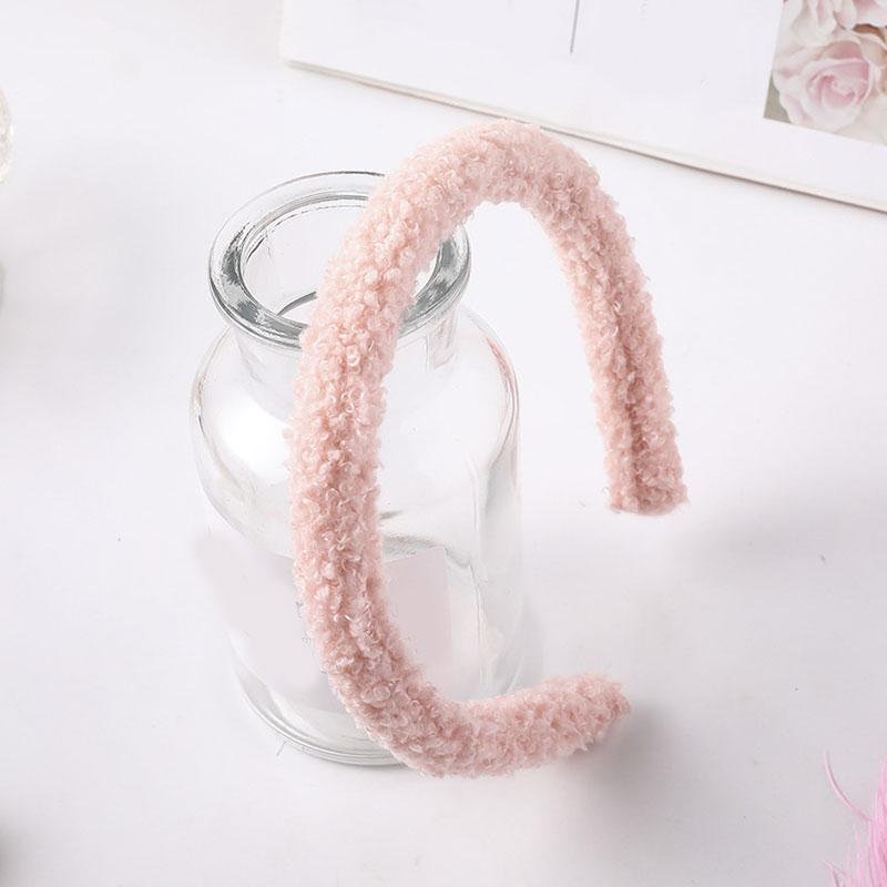 (Hàng Mới Về) Băng Đô Cài Tóc Lông Cừu Nhiều Màu Sắc Xinh Xắn Cho Nữ
