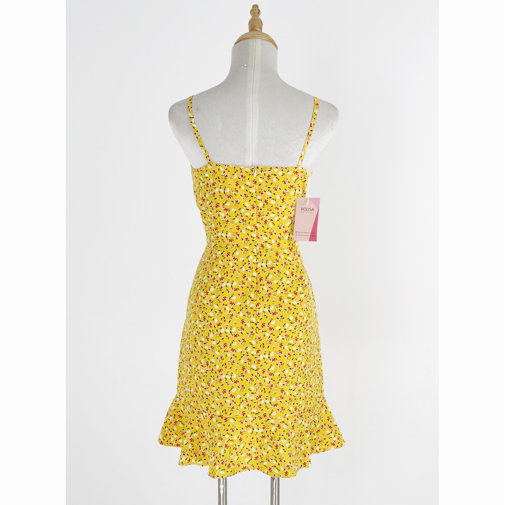 [Mã SKAMSALEP6 giảm 10% tối đa 100K đơn 150K] Đầm hai dây hoa nhí Rolisa RD063 | BigBuy360 - bigbuy360.vn