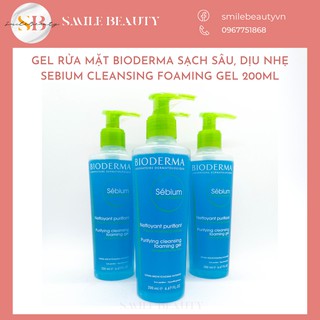 Sữa rửa mặt Bio sạch sâu, dịu nhẹ sebium cleansing foaming gel 200ml