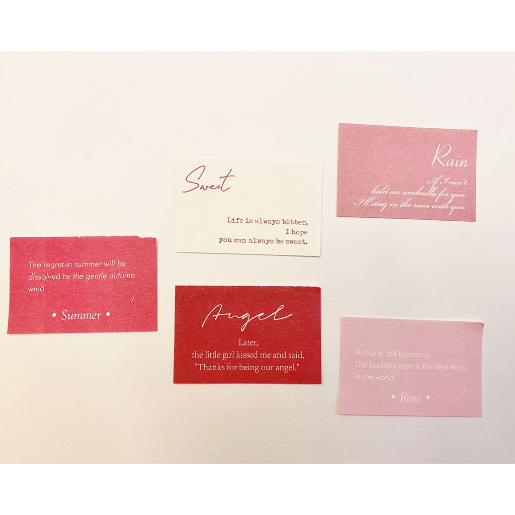 ⚡ Nhãn dán Quote tự trang trí - Set 05 Pcs Mẫu ngẫu nhiên theo phân loại