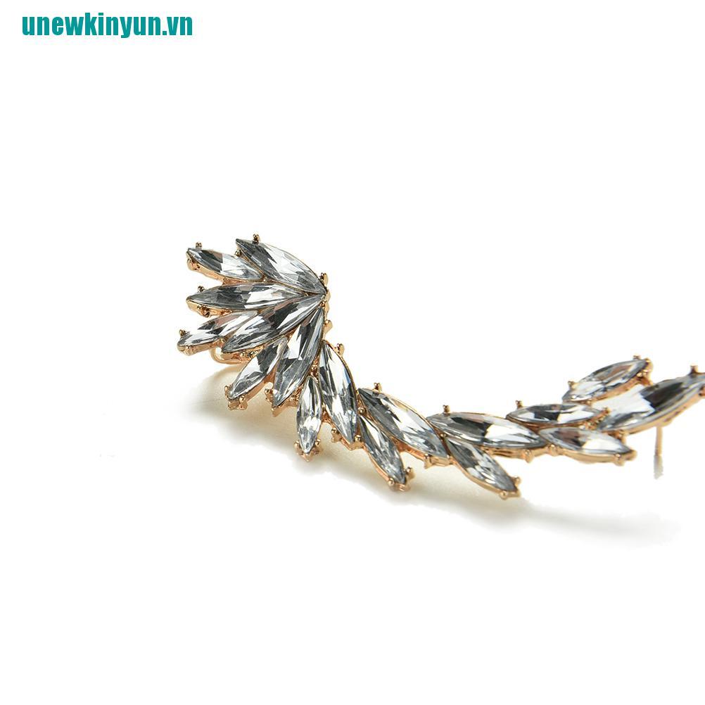 Y●1 Khuyên Kẹp Vành Tai Đính Đá Thời Trang Cho Nữ