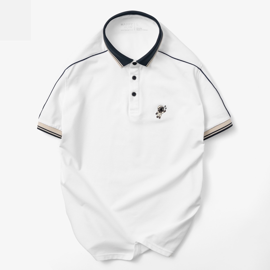 Áo thun nam, áo Polo Moon cổ bẻ vải cá sấu Cotton trẻ trung mặc mát cả ngày - GRAMAN