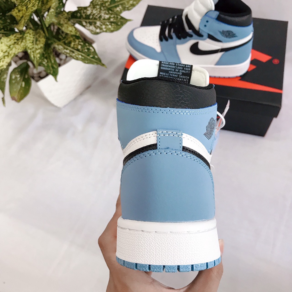 Giày Sneaker BẢN TRUNG Giày air 𝐉𝐎𝐑𝐃𝐀𝐍 𝐏𝐀𝐍𝐃𝐀, giày thể thao nam nữ cao cổ màu xanh cao cấp