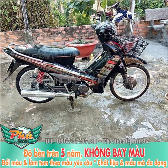 Tem rời Elegant Đen bóng Phối Tem rời Chrome Cao Cấp -1