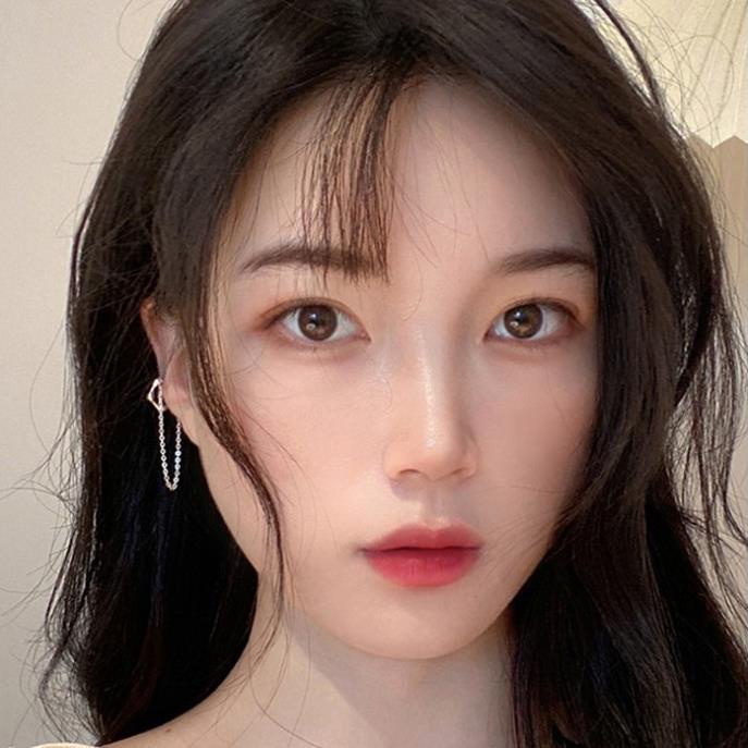 (055) Kẹp Vành Tai Tròn Kết Hợp Dây Đơn Nổi Bật Thanh Lịch ❣
