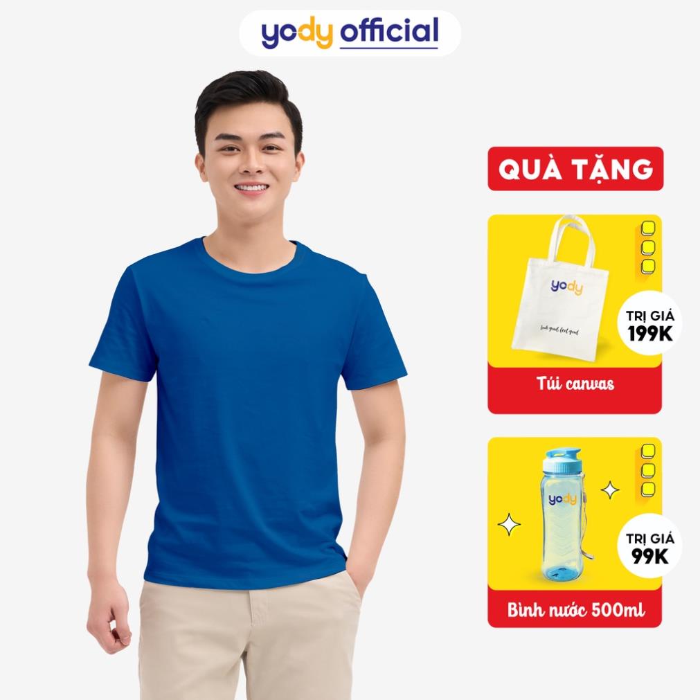 Áo phông Yody nam cổ tròn chất liệu Cotton mềm mịn thoáng mát - TSM5289 !