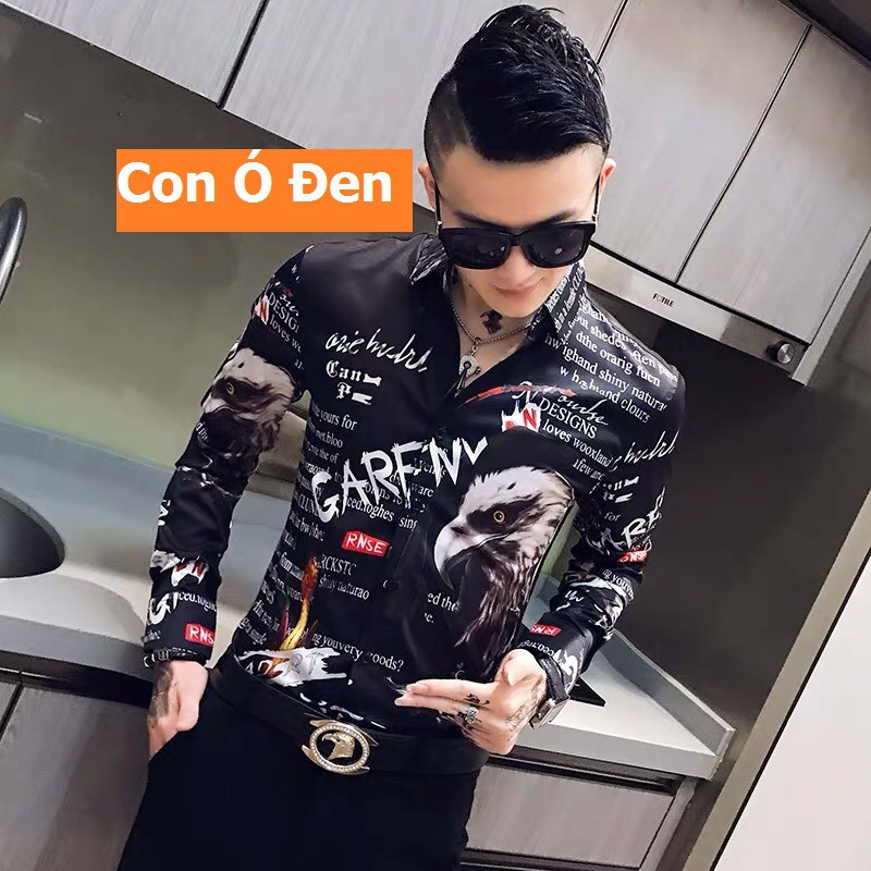 sơ mi nam họa tiết hàn quốc [ kèm ảnh thật] trắng họa tiết | BigBuy360 - bigbuy360.vn