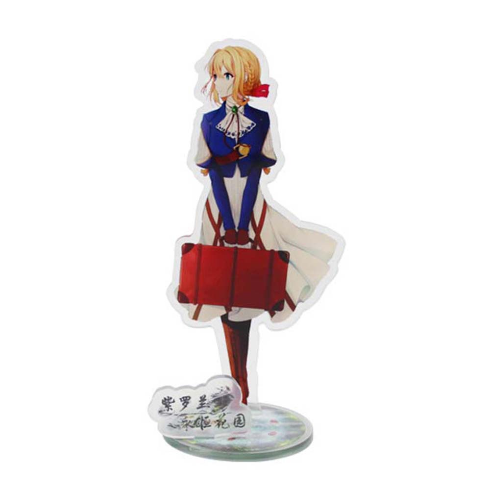 Thẻ đứng mô hình nhân vật anime Violet Evergarden bằng acrylic dễ thương dùng trang trí DIY
