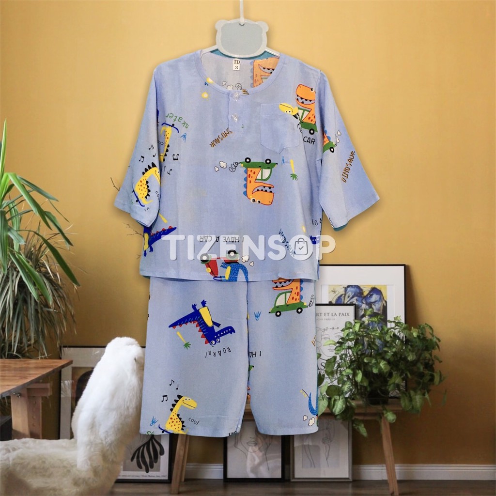 Bộ lanh dài tay bé trai đồ tole cho bé mặc mát