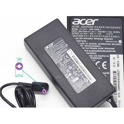 Sạc laptop Acer 19V-7.1A - 135W Zin