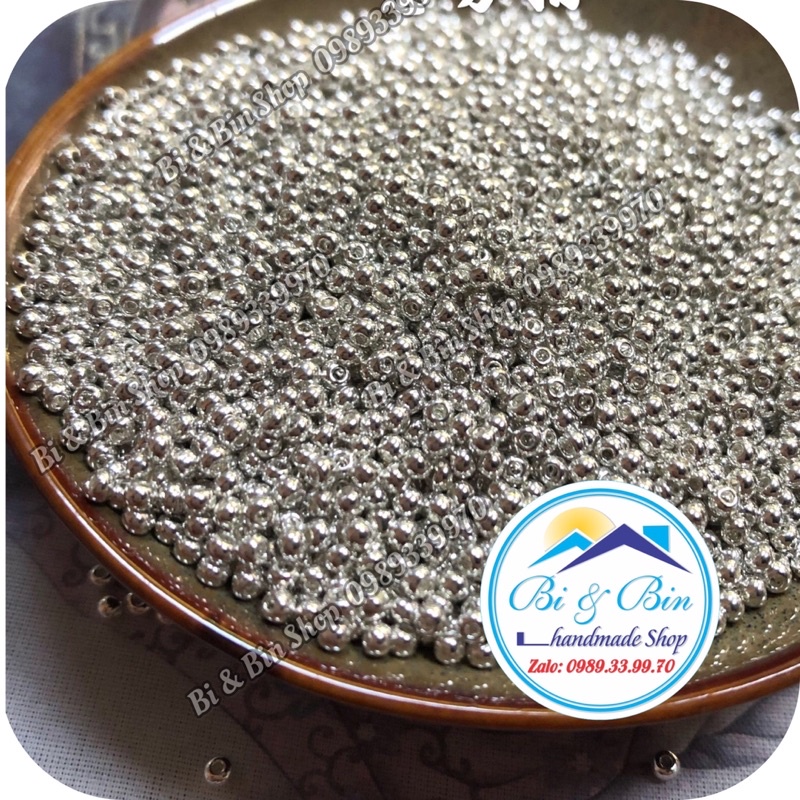 45g Hạt Cườm Màu Xi Mạ Đính Kết Trang Phục Thời Trang