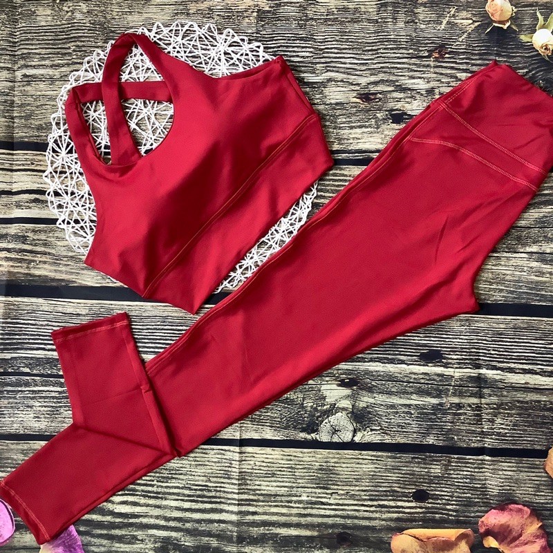 Set bra dây chéo cao cấp tập gym,yoga và thể thao