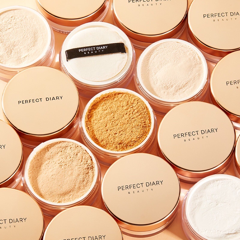Phấn phủ kiềm dầu PERFECT DIARY Weightless Soft-Velvet Blurring Loose Powder 7g