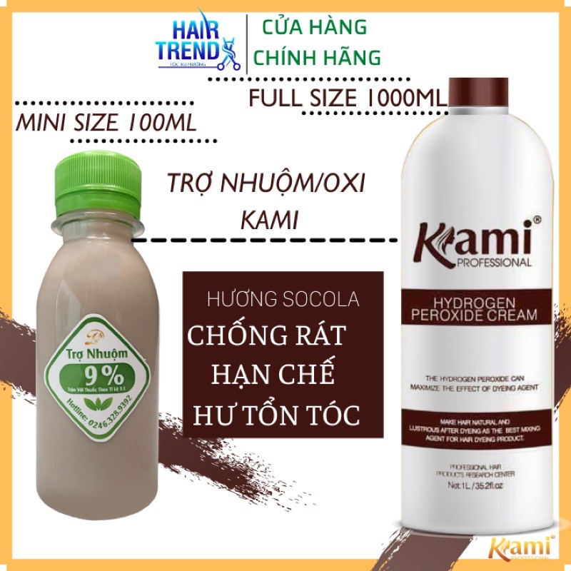 (CHÍNH HÃNG) Oxi nhuộm (trợ nhuộm) chống xót KAMI- hương socola (chai nhỏ 100ml) | BigBuy360 - bigbuy360.vn