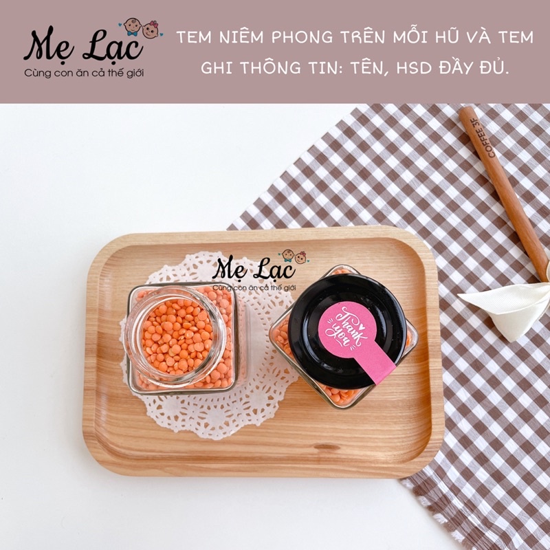 Các loại hạt hữu cơ cho bé ăn dặm từ 6 tháng tuổi, đựng hũ thuỷ tinh 50g-250g
