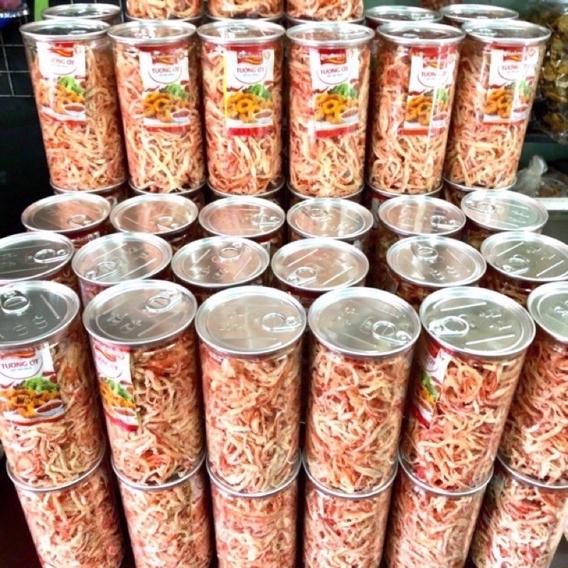 250Gr MỰC KHÔ XÉ SỢI HẤP NƯỚC DỪA, THƠM, NGON
