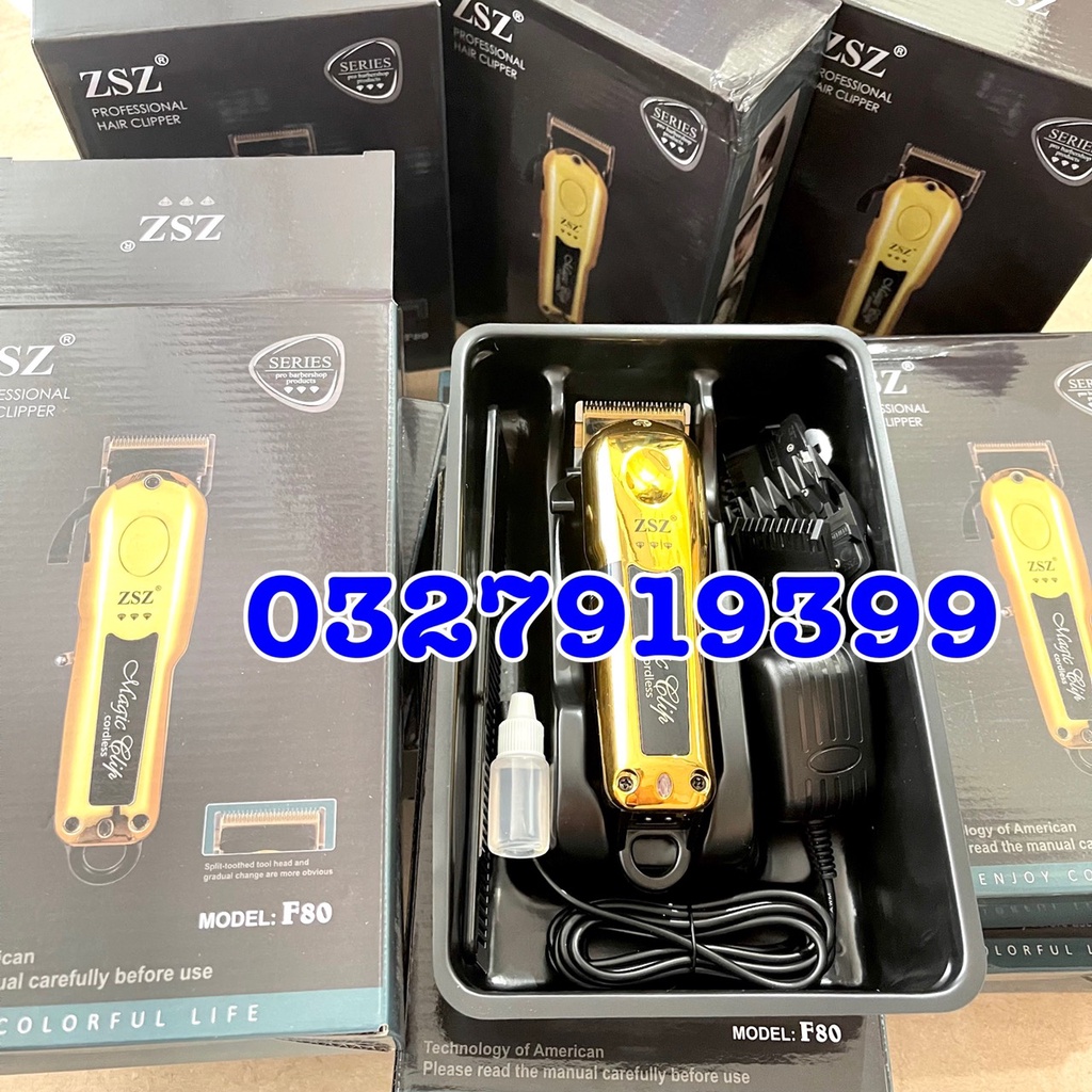 ✅freeship✅ Tông đơ cắt tóc cao cấp ZSZ F80 - lưỡi kép