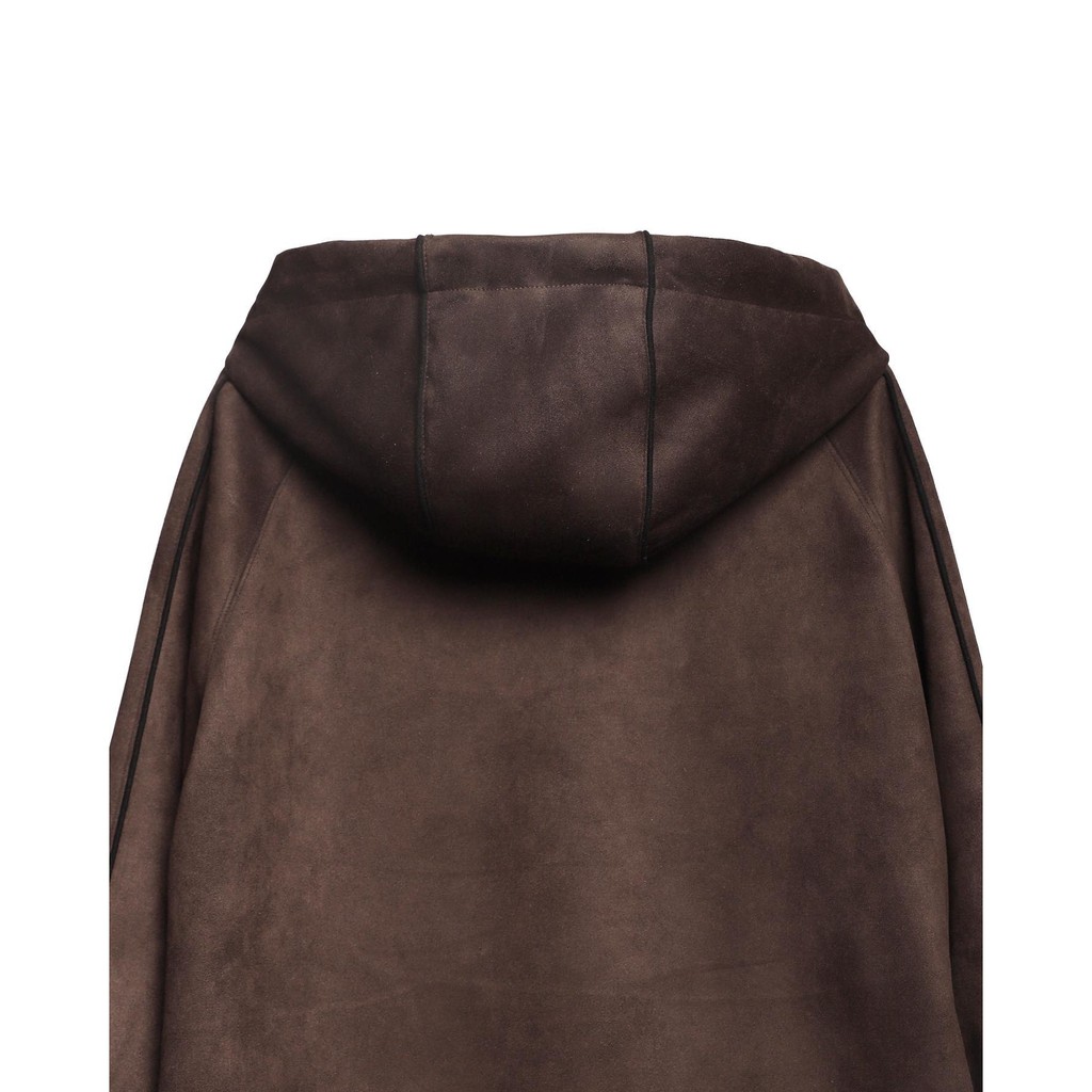 [Mã INCU50 giảm 50K đơn 250K] Áo hoodie da lộn 'GOLDIE IRON LOGO SUEDE' màu nâu | BigBuy360 - bigbuy360.vn