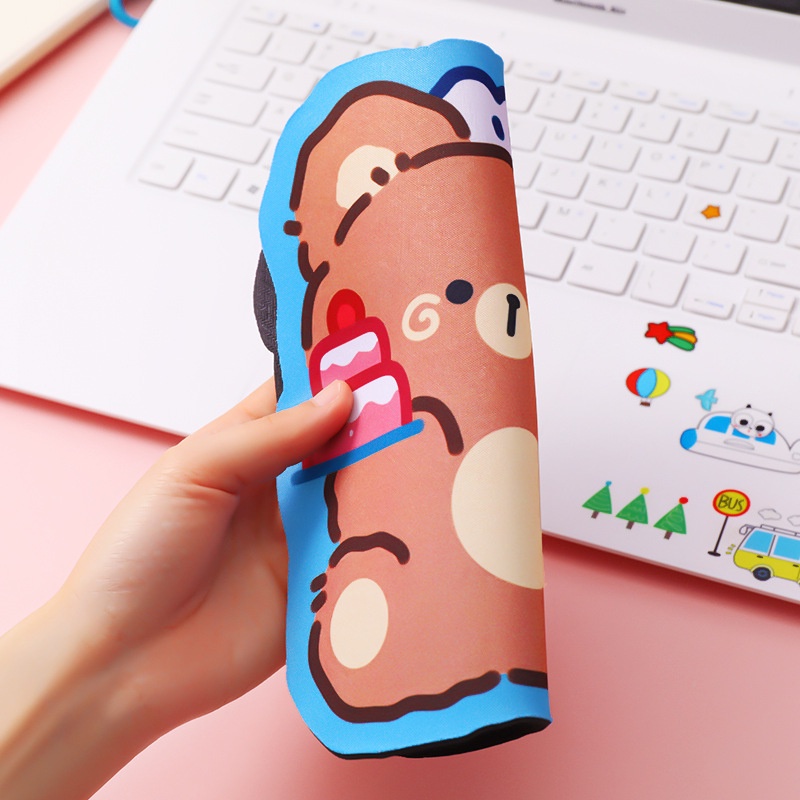 Miếng lót chuột, bàn di chuột, mouse pad hoạt hình gấu nhỏ cute dễ thương