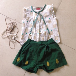 Set bộ dứa bé gái