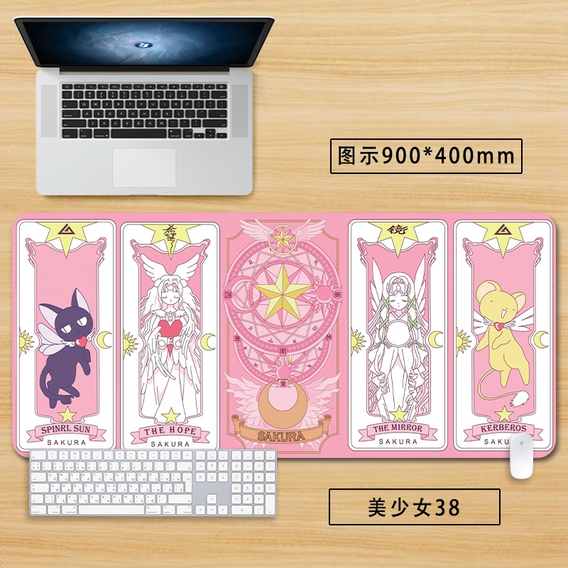 Sailor moon Tấm Lót Chuột Bàn Phím Máy Tính Cỡ Lớn In Hình Thủy Thủ Mặt Trăng Dễ Thương