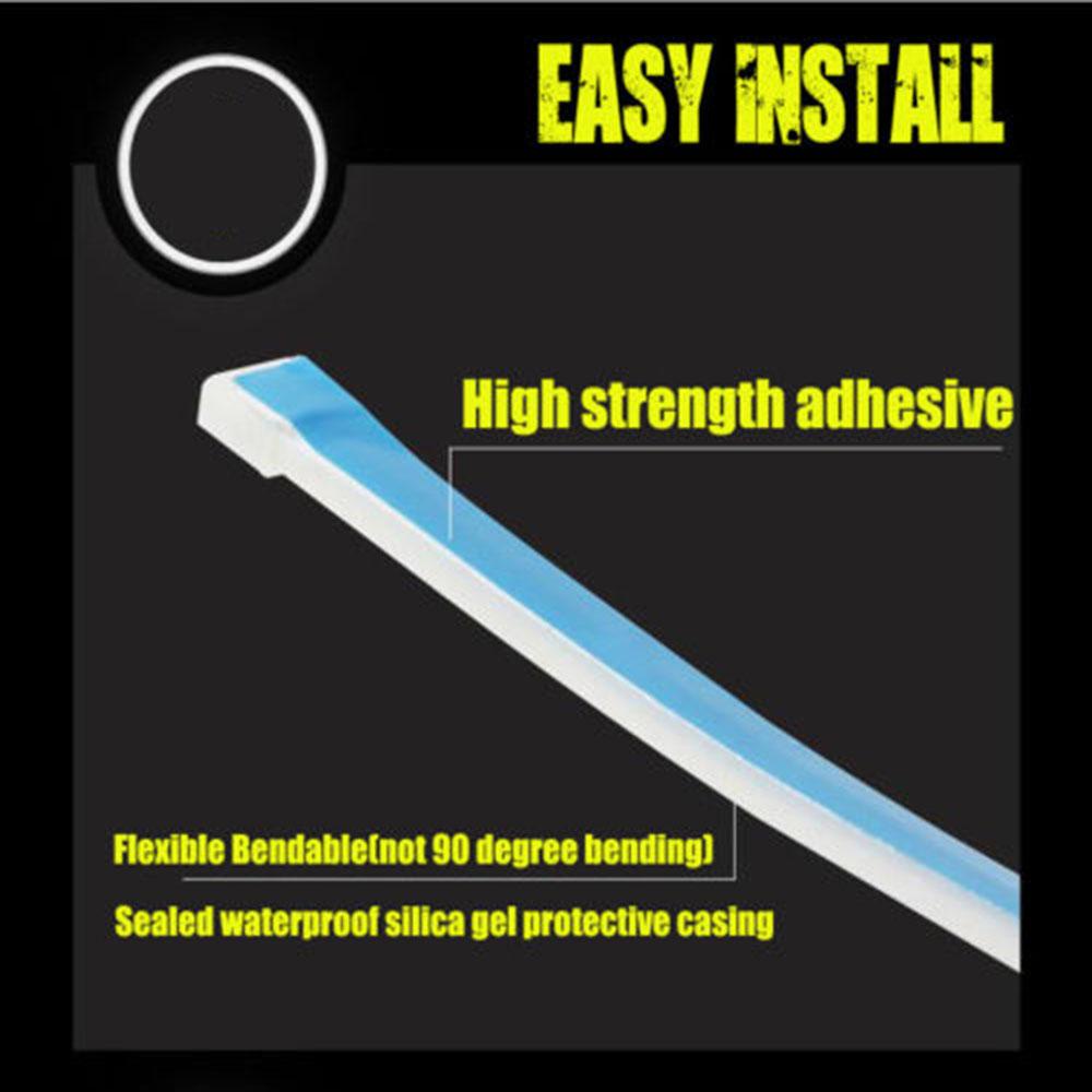 MYRONGVN Dây Đèn LED 1.2m 12V Nhiều Màu Sắc Chống Thấm Nước Có Thể Điều Chỉnh