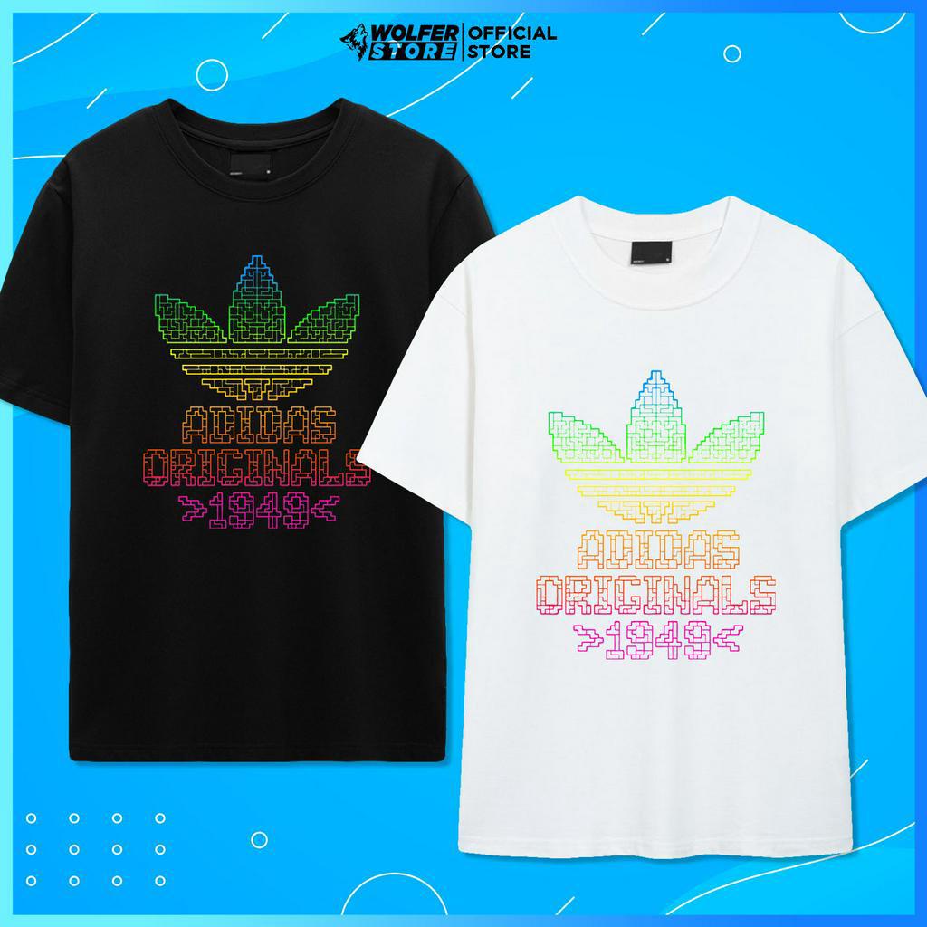 Áo Thun Adidas Logo Butterfly Áo Phông Adidas Nam Nữ Cổ Tròn Unisex Form Basic Cotton Co Giãn Cao Cấp - Wolfer Store