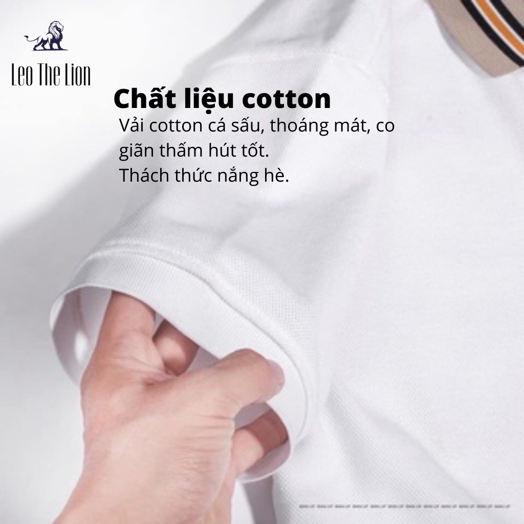 Áo thun POLO nam nữ gấu con tay ngắn, chất cá sấu Cotton | BigBuy360 - bigbuy360.vn