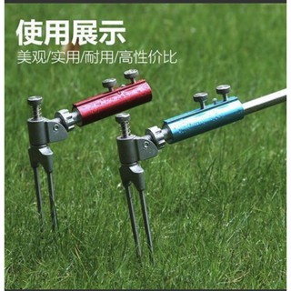 Chân cắm đất inox gác cần câu cá 25cm