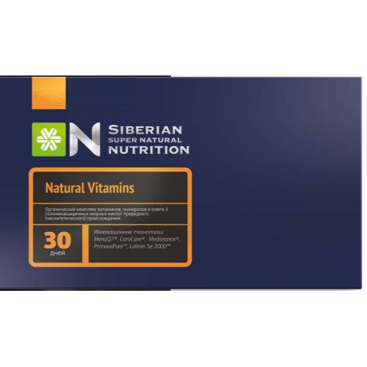 Thực phẩm bảo vệ sức khỏe Siberian Super Natural Nutrition. Natural Vitamins Nga