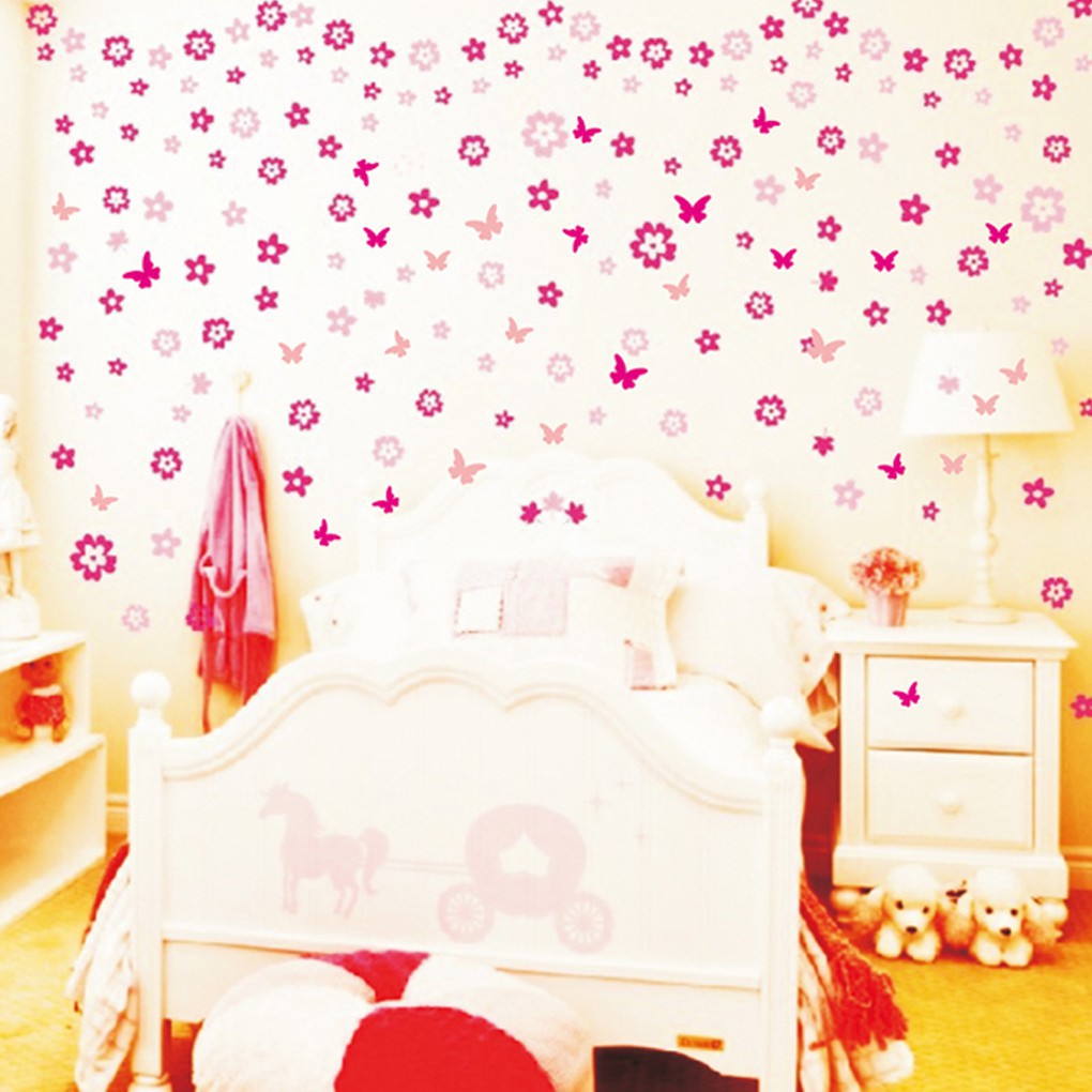 Decal Dán Tường Hình Bông Hoa, Có Thể Tháo Ra Được, Nghệ Thuật Trang Trí Nhà, Người Dùng Có Thể Tự Trang Trí