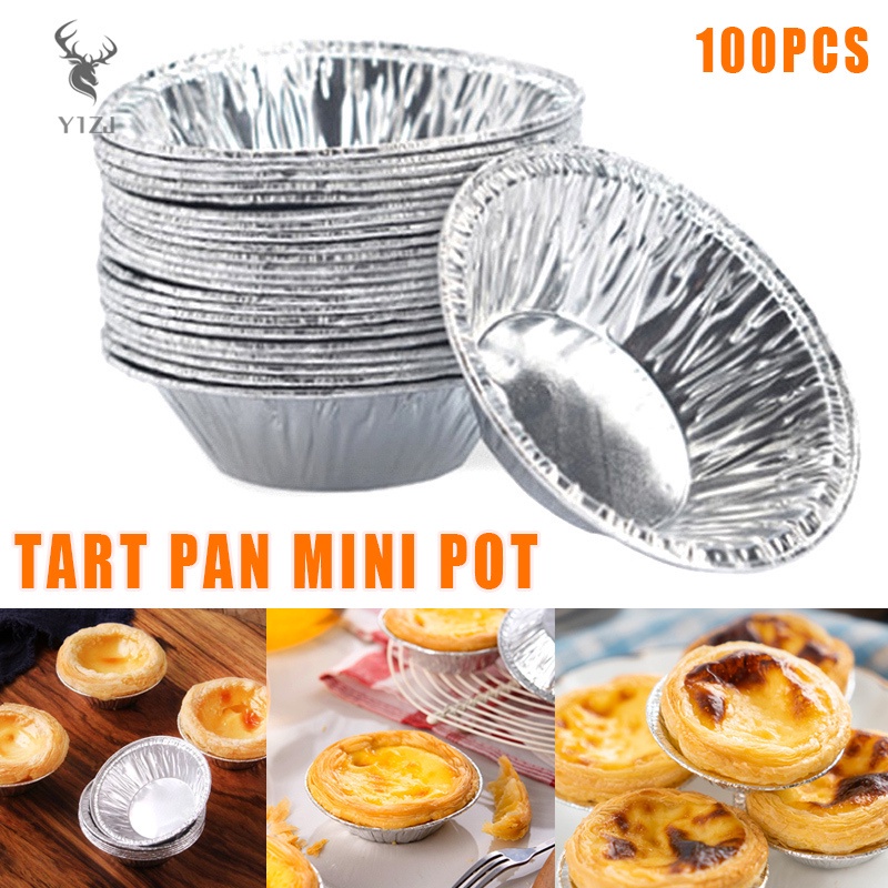 Set 100 Cốc Lá Nhôm Dùng 1 Lần Làm Bánh Trứng