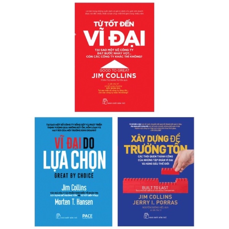 Sách - Combo Từ Tốt Đến Vĩ Đại + Xây Dựng Để Trường Tồn + Vĩ Đại Do Lựa Chọn