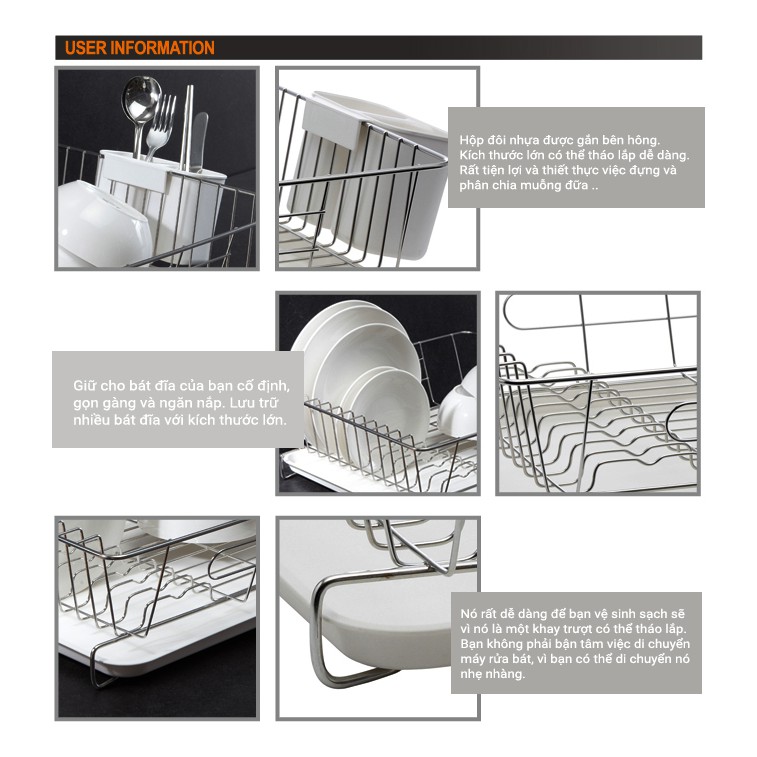 Kệ inox úp chén bát – Youngin Hàn Quốc | BigBuy360 - bigbuy360.vn